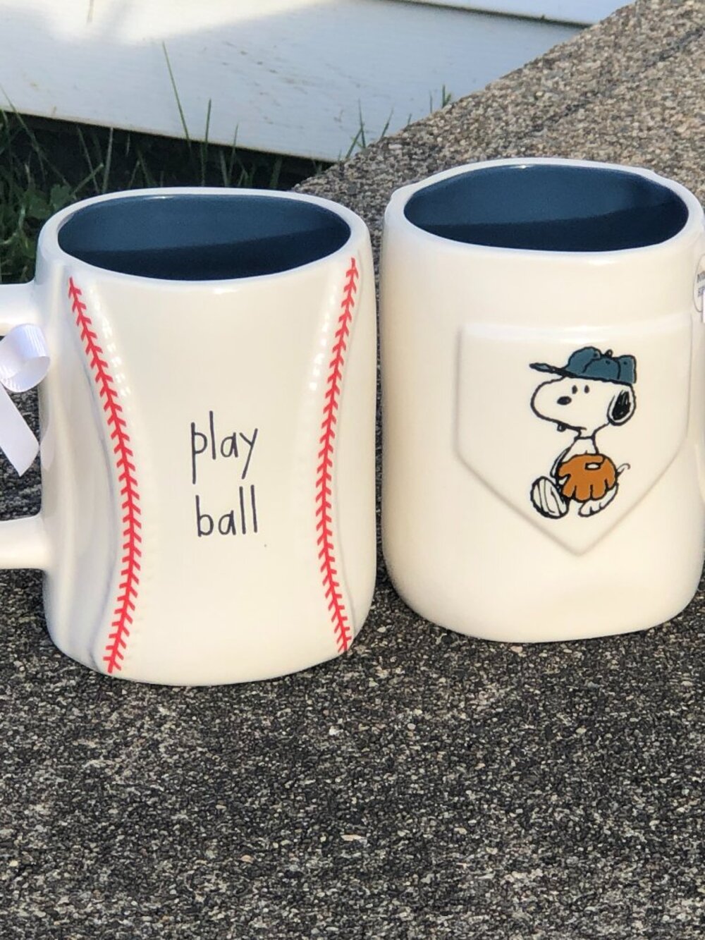 NWT Rae Dunn Peanuts Snoopy "Play Ball" Baseball Mug